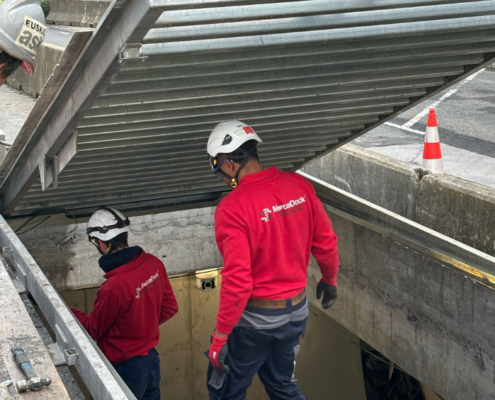 Mercadock en el túnel de La Avanzada
